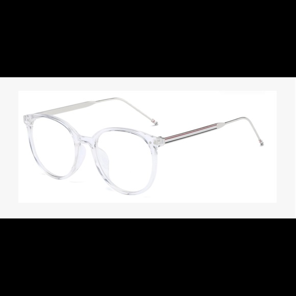 Clear Framed Blue Light Blocking Glasses w/ Case!! - Picture 2 of 6